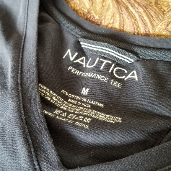 Nautica Stretch V-neck Performance Tee - Picture 2 of 3